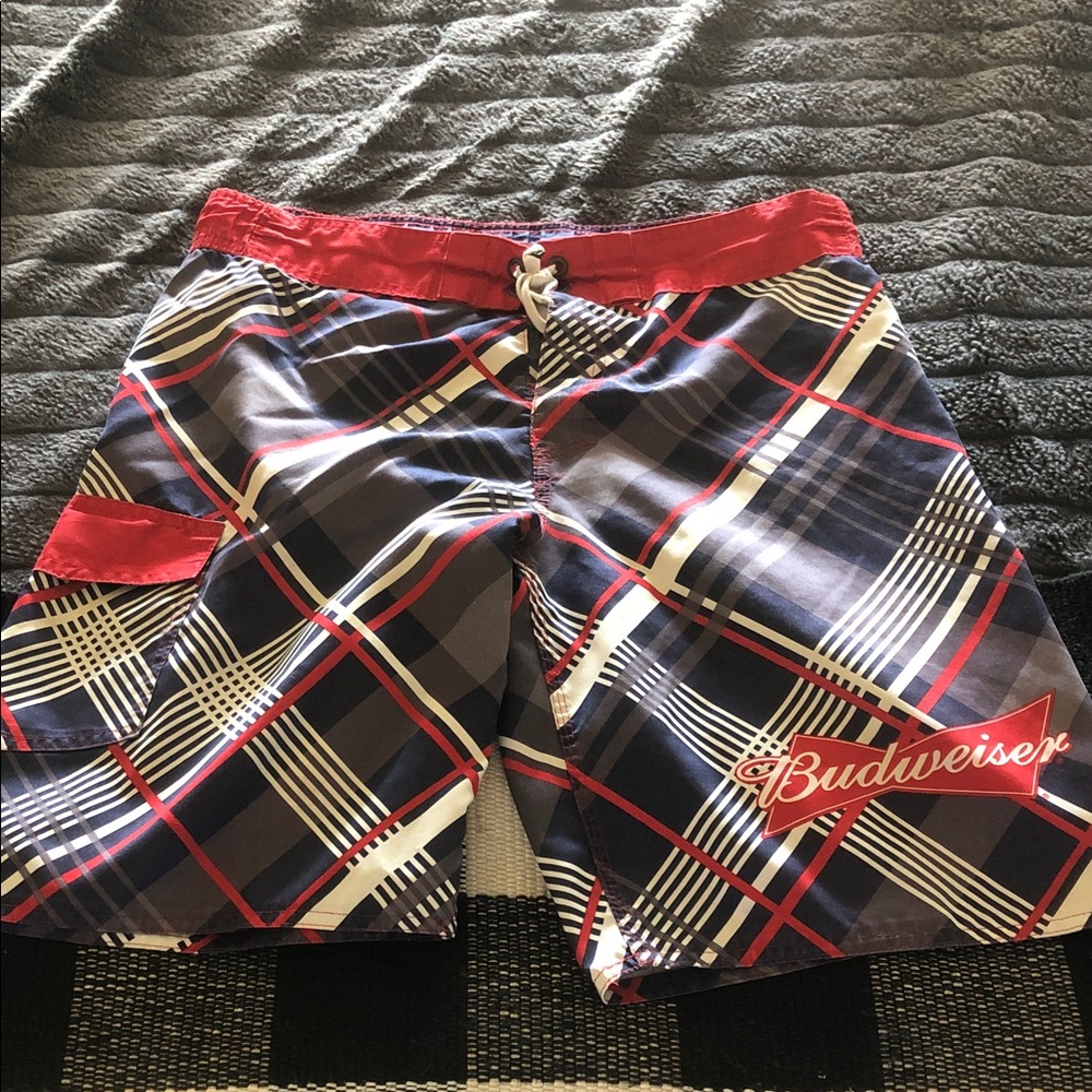 EUC Budweiser swim trunks